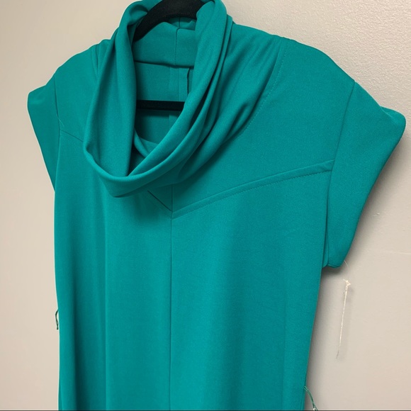 Vintage 1970s Cowl Neck Women’s MIDI Size 16 Dress - Picture 4 of 14